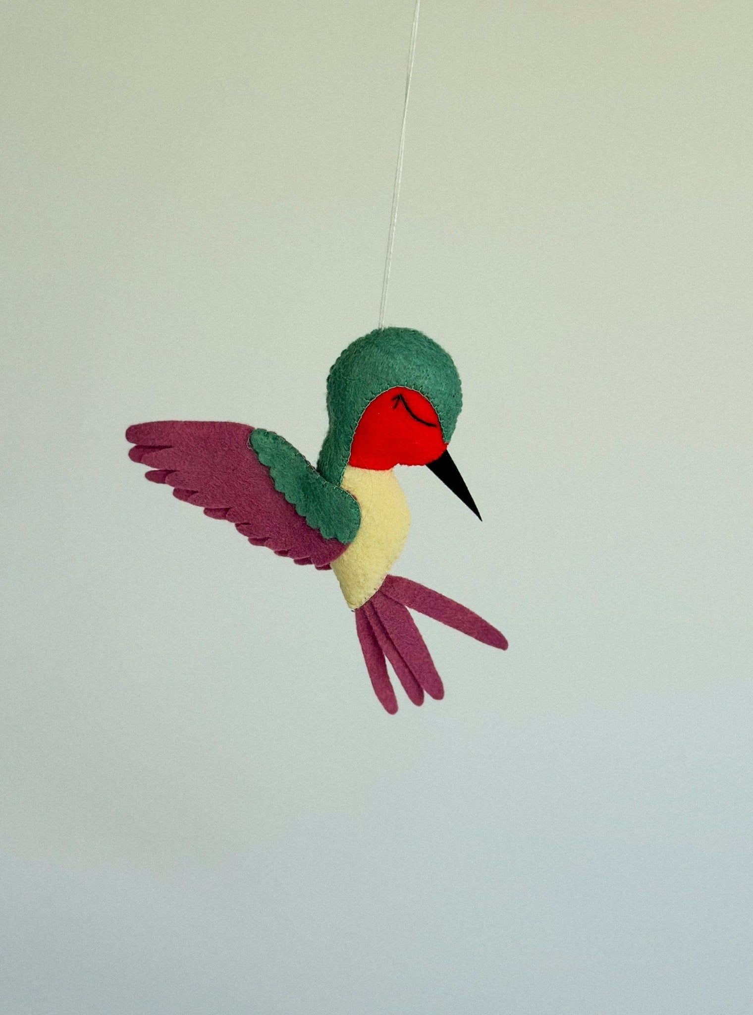 Felt Hummingbird Ornament - WoollyFox